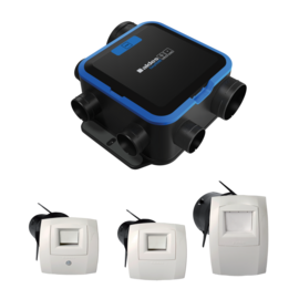 Kit EasyHOME HYGRO COMPACT Classic avec Bouches BAHIA® CURVE ELEC